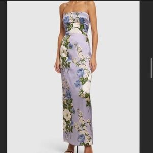 Reformation Purple Floral gown